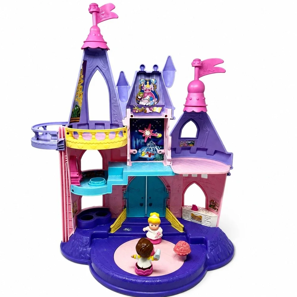 Vintage Fisher Price Little People Disney Princess Songs Palace‎ Musical Castle